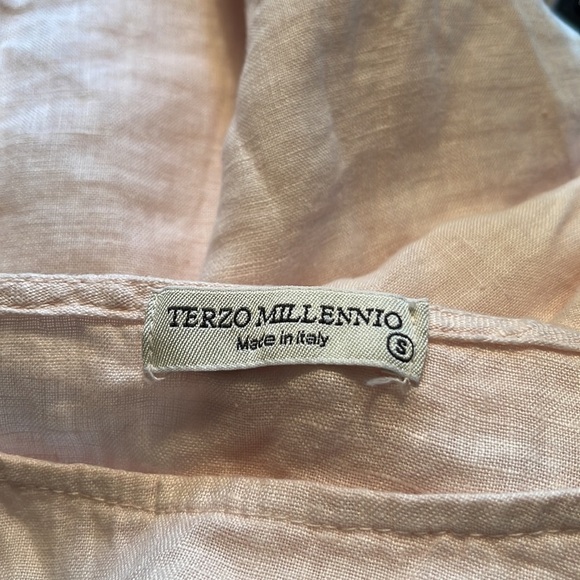 TERZO Millenio Blush Linen Top. Size S. P63/A2287 - Picture 4 of 6